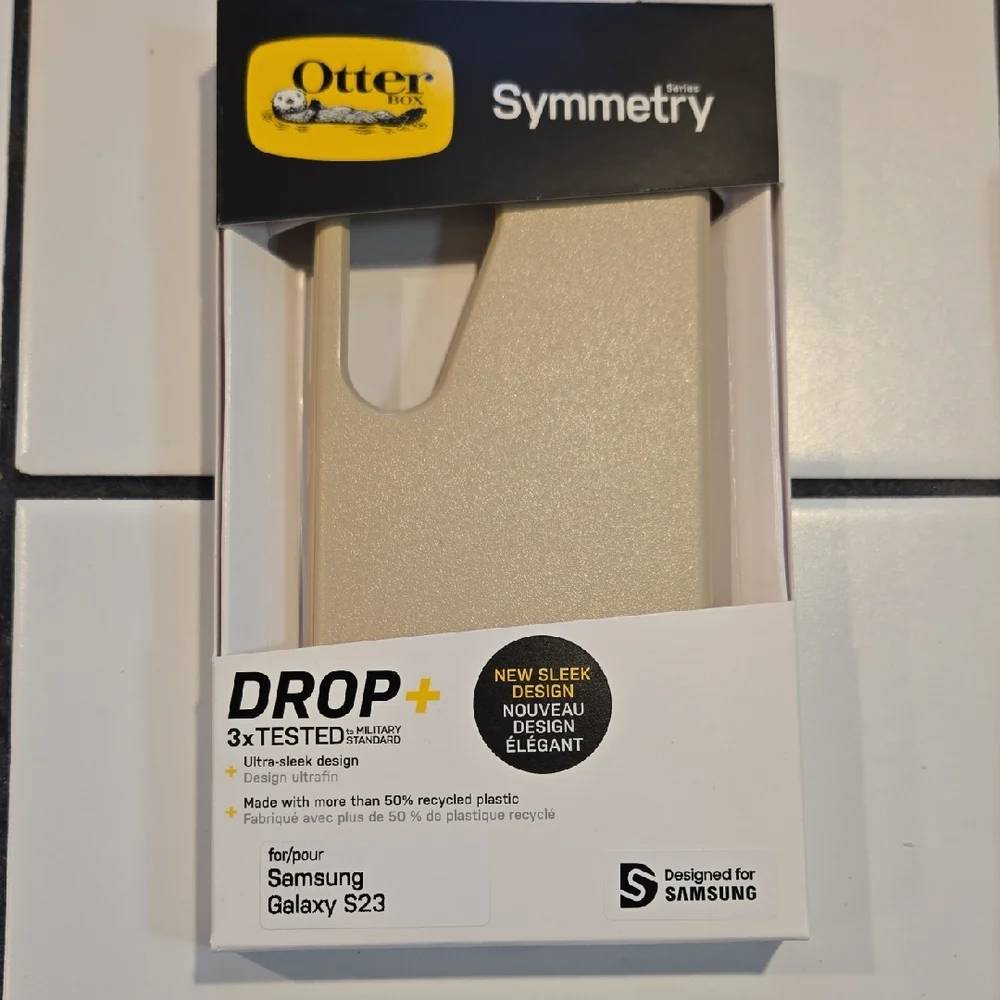 OtterBox Symmetry Series Beige Case for Samsung Galaxy S23